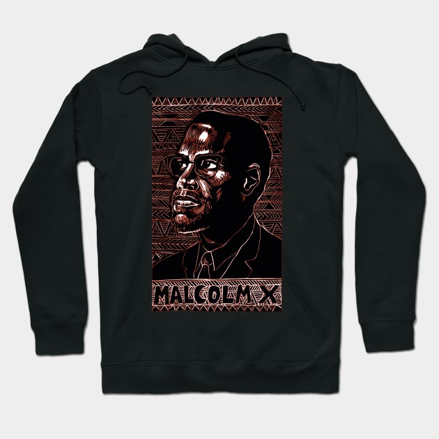 Malcolm X Hoodie by splode